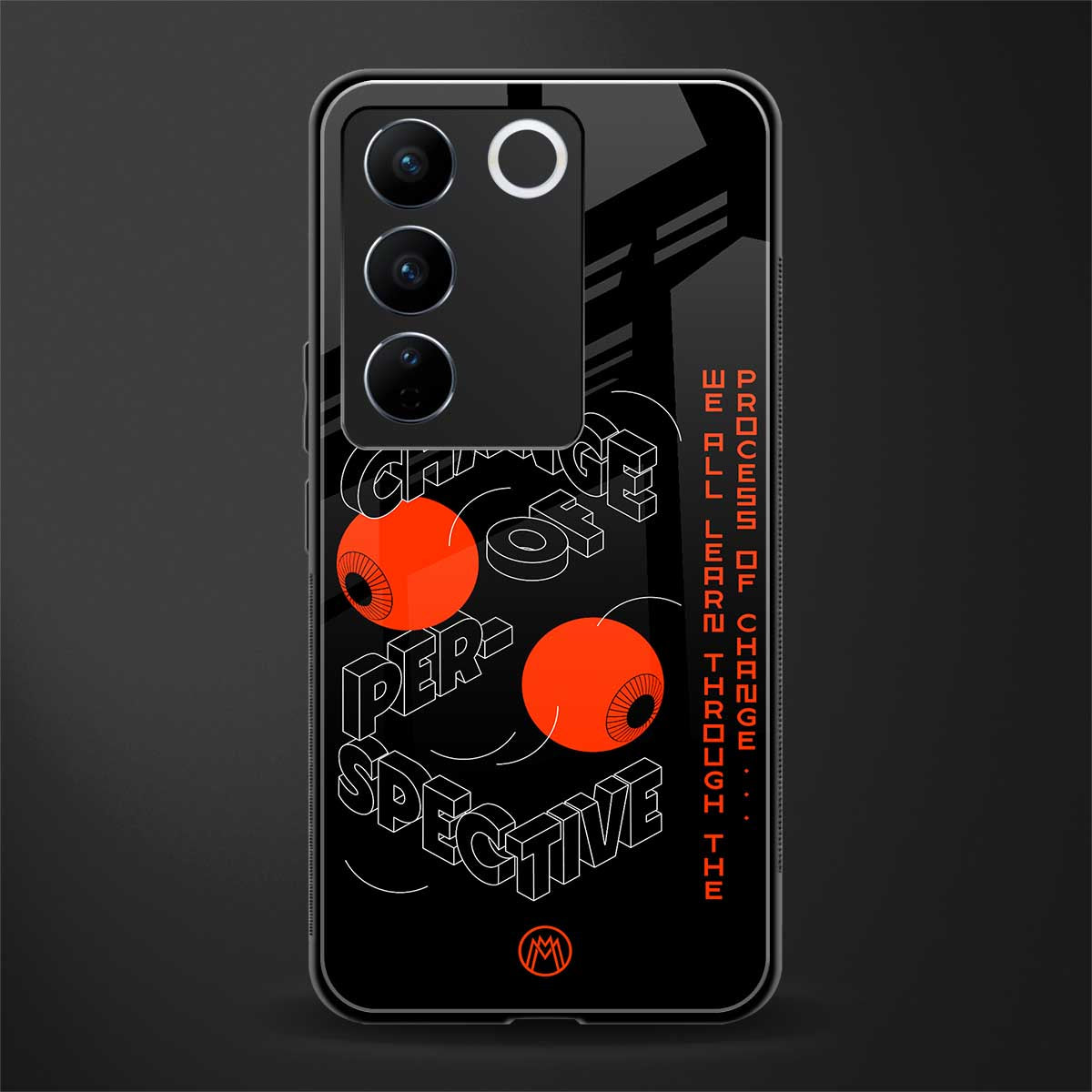 change of perspective back phone cover | glass case for vivo v27 pro 5g