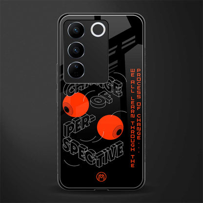 change of perspective back phone cover | glass case for vivo v27 pro 5g
