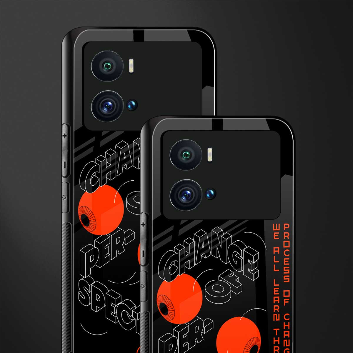 change of perspective back phone cover | glass case for iQOO 9 Pro