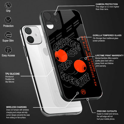 change of perspective back phone cover | glass case for vivo t1 44w 4g