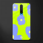 chartreuse arctic flowers glass case for poco x2 image