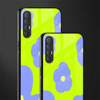 chartreuse arctic flowers glass case for oppo reno 3 pro image-2