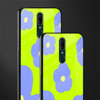 chartreuse arctic flowers glass case for oppo f11 image-2