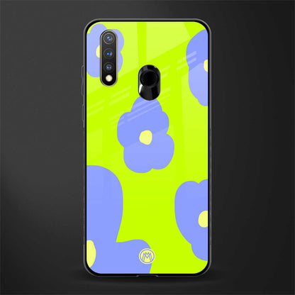 chartreuse arctic flowers glass case for vivo y19 image