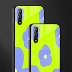 chartreuse arctic flowers glass case for vivo z1x image-2
