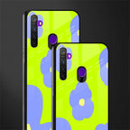 chartreuse arctic flowers glass case for realme 5 pro image-2