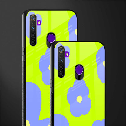 chartreuse arctic flowers glass case for realme narzo 10 image-2