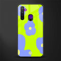 chartreuse arctic flowers glass case for realme 5 image