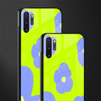 chartreuse arctic flowers glass case for samsung galaxy note 10 plus image-2