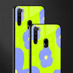 chartreuse arctic flowers glass case for redmi note 8 image-2