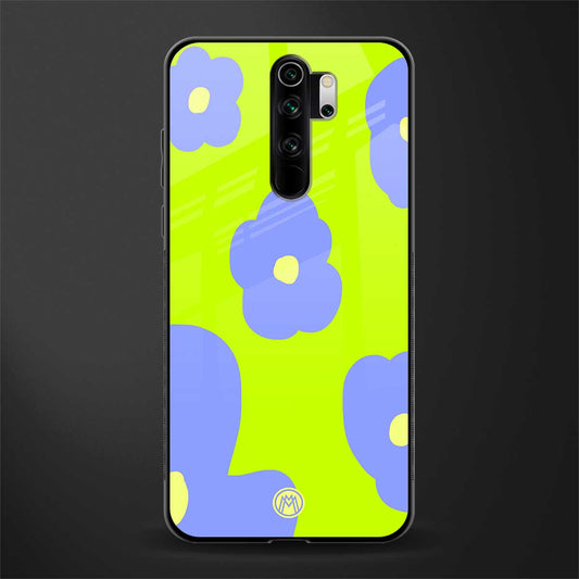 chartreuse arctic flowers glass case for redmi note 8 pro image