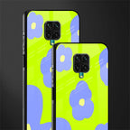 chartreuse arctic flowers glass case for redmi note 9 pro image-2