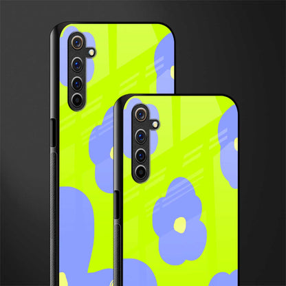 chartreuse arctic flowers glass case for realme 6 pro image-2