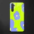 chartreuse arctic flowers glass case for realme 6 pro image