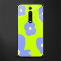 chartreuse arctic flowers glass case for redmi k20 pro image