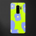chartreuse arctic flowers glass case for samsung galaxy s9 plus image