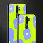 chartreuse arctic flowers glass case for oppo a5 2020 image-2
