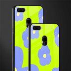 chartreuse arctic flowers glass case for oppo a7 image-2
