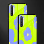 chartreuse arctic flowers glass case for realme xt image-2