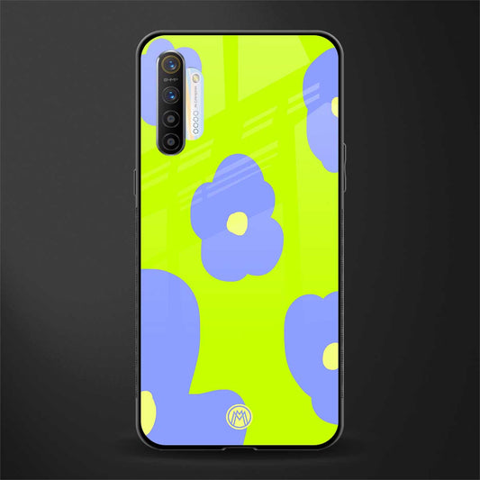 chartreuse arctic flowers glass case for realme xt image
