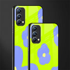 chartreuse arctic flowers glass case for oppo f19 image-2