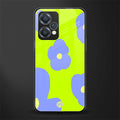 chartreuse arctic flowers back phone cover | glass case for realme 9 pro 5g