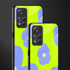 chartreuse arctic flowers glass case for xiaomi 11i 5g image-2