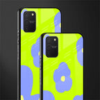 chartreuse arctic flowers glass case for samsung galaxy s10 lite image-2