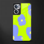 chartreuse arctic flowers glass case for oneplus nord ce 2 5g image