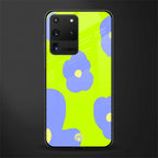 chartreuse arctic flowers glass case for samsung galaxy s20 ultra image