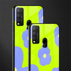 chartreuse arctic flowers glass case for vivo y50 image-2