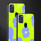 chartreuse arctic flowers glass case for samsung galaxy a21s image-2