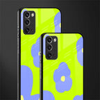 chartreuse arctic flowers glass case for samsung galaxy note 20 image-2