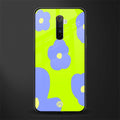 chartreuse arctic flowers glass case for realme x2 pro image