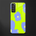 chartreuse arctic flowers glass case for oppo reno 4 pro image