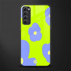 chartreuse arctic flowers glass case for oppo reno 4 pro image