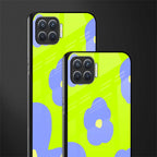 chartreuse arctic flowers glass case for oppo f17 pro image-2