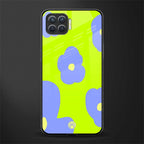 chartreuse arctic flowers glass case for oppo f17 image