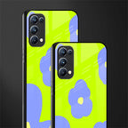 chartreuse arctic flowers glass case for oppo reno 5 pro image-2