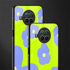 chartreuse arctic flowers glass case for mi 10i image-2