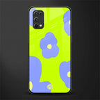 chartreuse arctic flowers glass case for realme x7 pro image