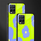 chartreuse arctic flowers glass case for realme 8 pro image-2
