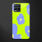 chartreuse arctic flowers glass case for realme 8 pro image
