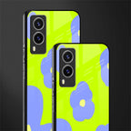 chartreuse arctic flowers glass case for vivo v21e 5g image-2
