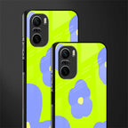 chartreuse arctic flowers glass case for mi 11x 5g image-2