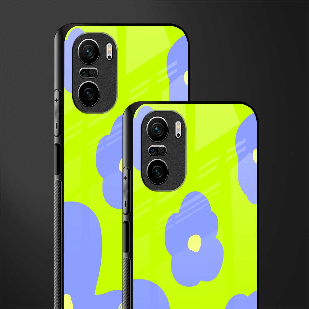 chartreuse arctic flowers glass case for mi 11x 5g image-2