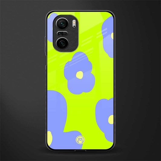 chartreuse arctic flowers glass case for mi 11x 5g image