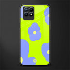 chartreuse arctic flowers glass case for realme narzo 50 image