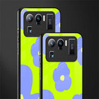 chartreuse arctic flowers glass case for mi 11 ultra 5g image-2