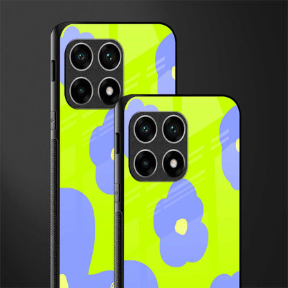 chartreuse arctic flowers glass case for oneplus 10 pro 5g image-2